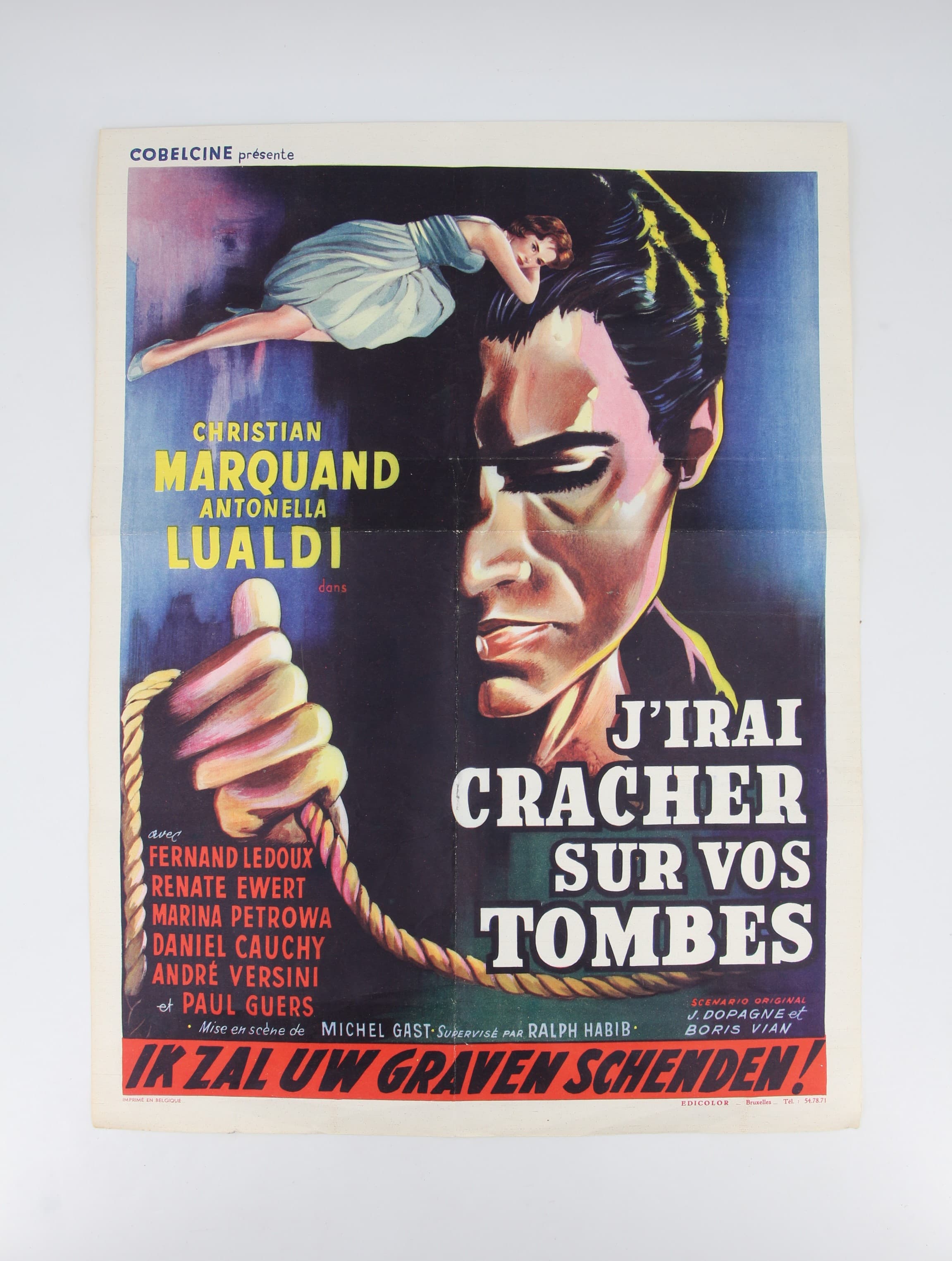 Cartell d'Escopiré sobre les vostres tombes (1959).