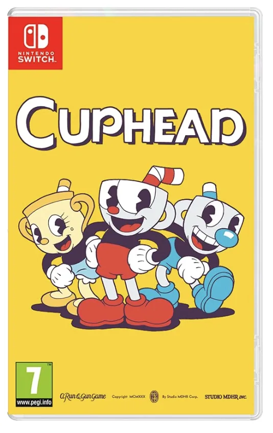 Portada del videojuego Cuphead para Nintendo Switch