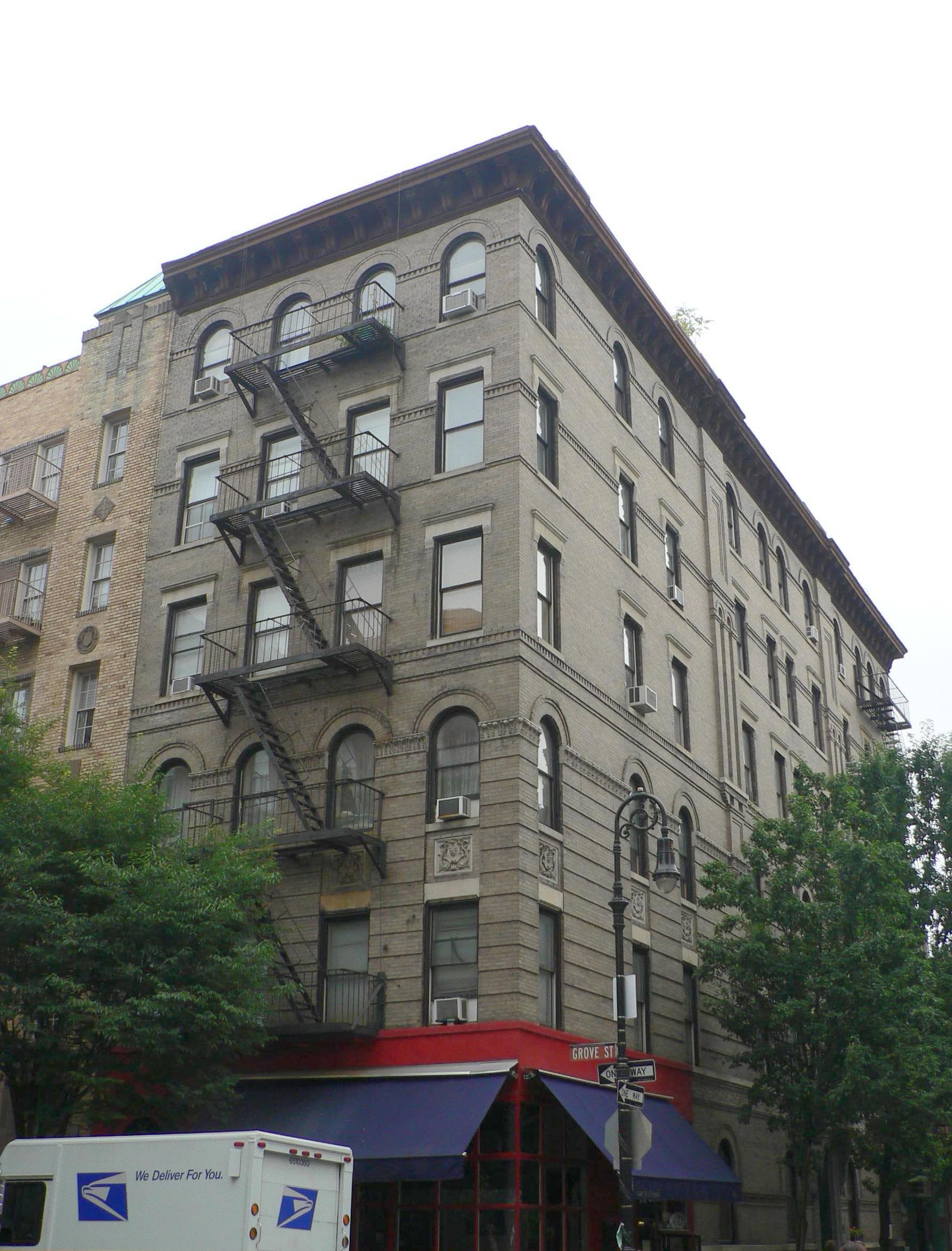Edificio de Greenwich Village utilizado como exterior en la serie Friends