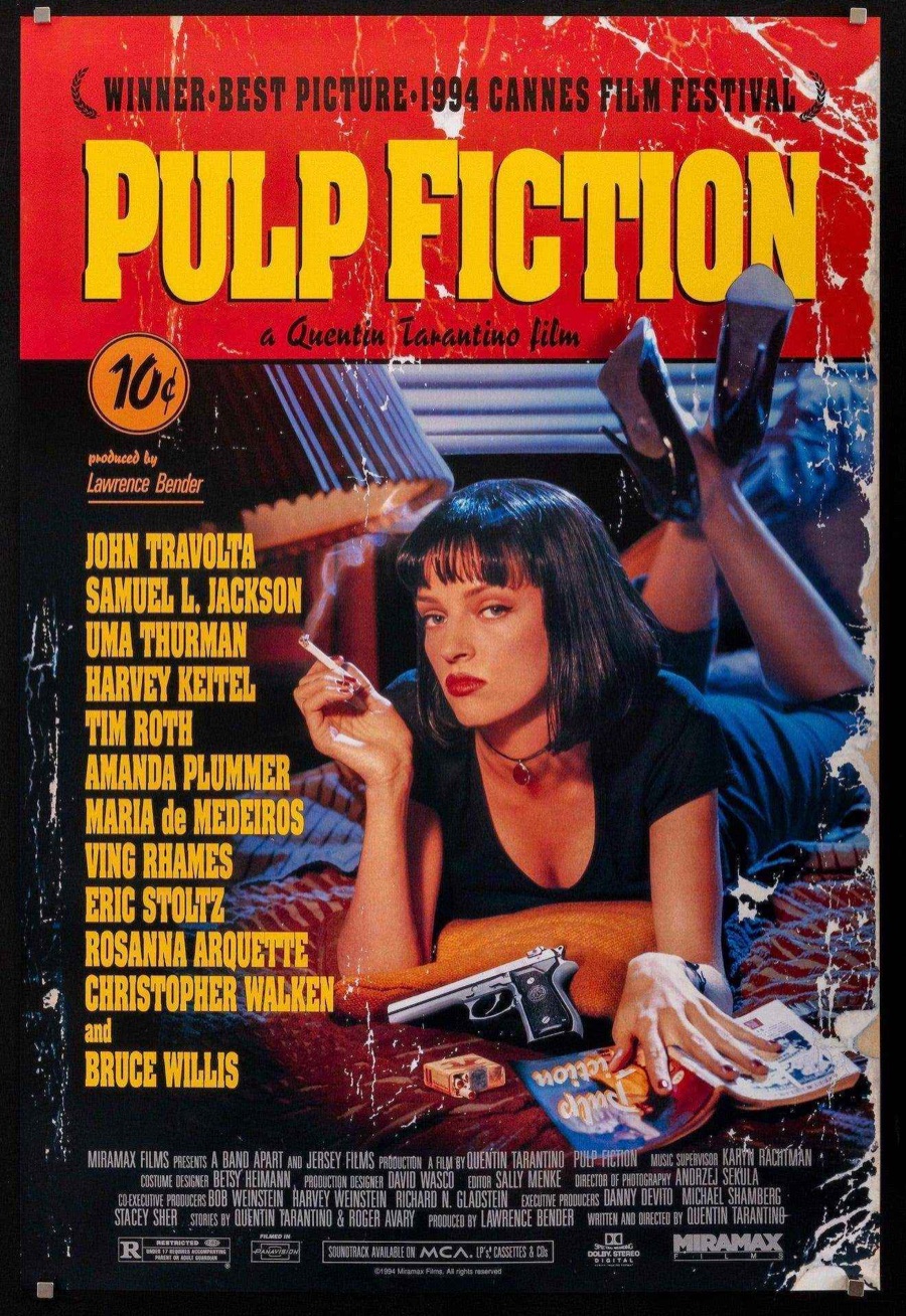 Cartel original de la película Pulp Fiction