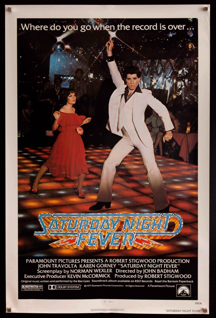 Cartel original de la película Saturday Night Fever