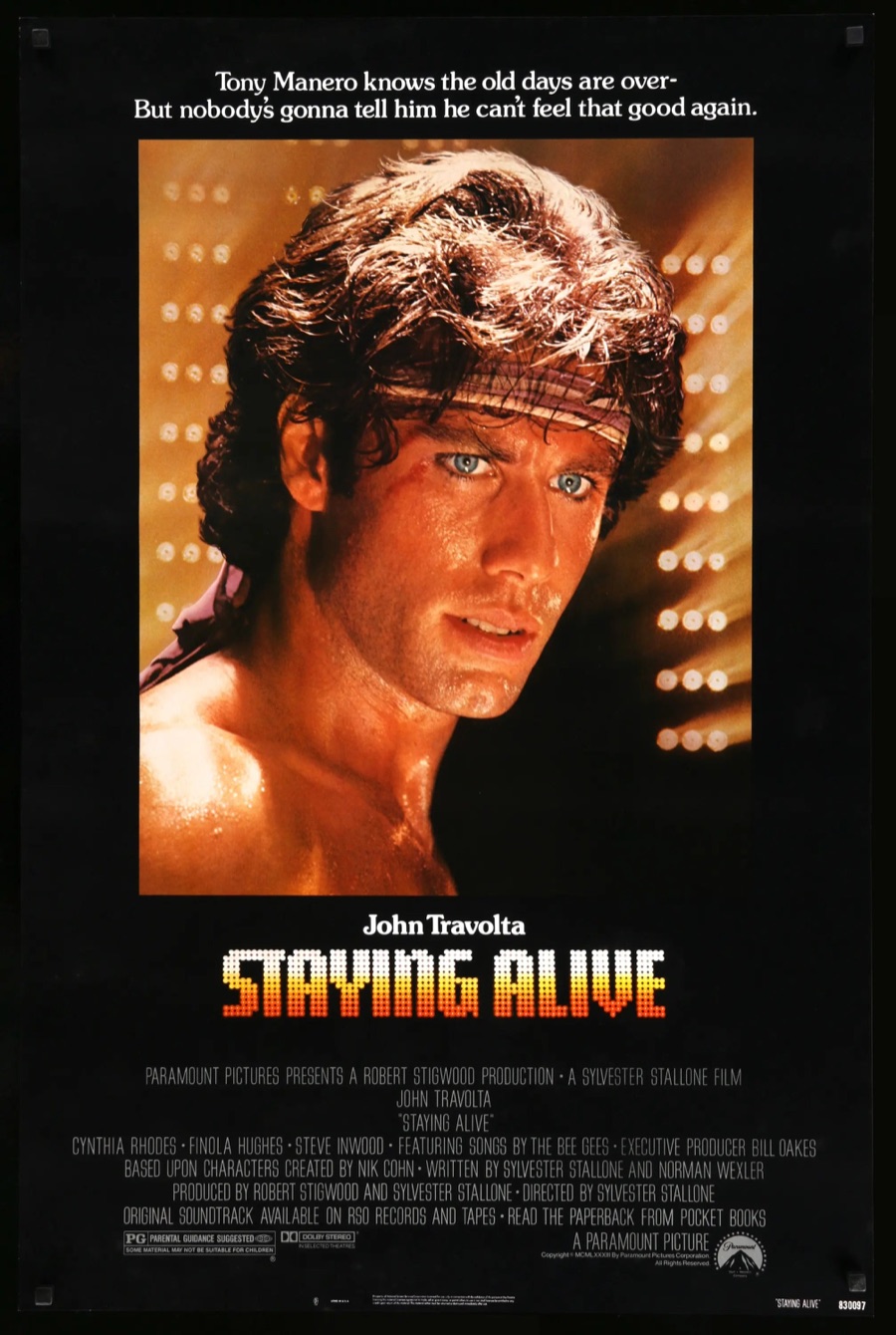 Cartel original de la película Staying Alive